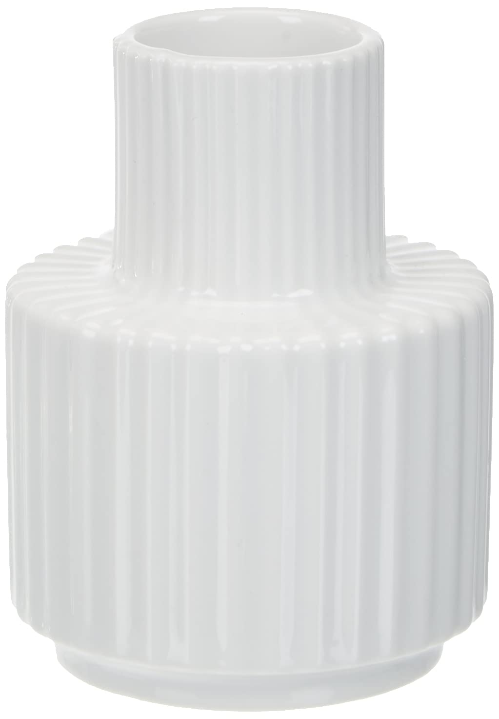 Lyngby Porcelæn Candlestick H7 cm Lyngby Classic Simple Design, White