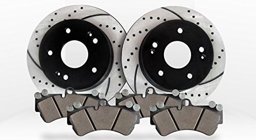Approved Performance J33452 - [Front Kit] Performance Drilled/Slotted Brake Rotors and Ceramic Pads
