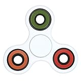 Fidget Solutions, Fidget Spinner Toy Stress Reducer With User Guide (White)