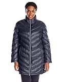 Calvin Klein Women's Plus-Size Chevron-Quilted Packable Down Coat