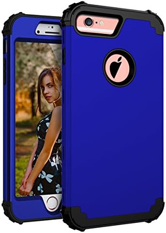 iPhone 6 Plus Case,OBBCase iPhone 6s Plus Case-[Heavy Duty]Three Layer Hybrid Sturdy Armor High Impact Resistant Protective Cover Case For iPhone 6 Plus/6s Plus (Only For 5.5"),Blue Black