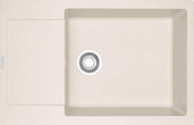 Franke Maris MRG 611-78 XL Magnolia Granitspüle Drehknopfventil Beige Abwaschbecken Küchenspüle Einbau