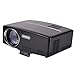 Projector, ohderii 2018 Newest Upgraded LED Video Projector +30% Lumens for 180” Home Theater Support HD 1080P HDMI VGA AV USB for Laptop iPhone/iPad SMA for Watching (Black)