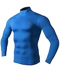 H2H SPORT Men's Skin Tight Turtle-Neck Various Color Compression Base Layer