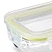 Komax Oven Safe Glass Food Containers – Microwave & Freezer safe - Airtight Storage with Snap Locking Lids - 6 Piece Set - BPA-FREE