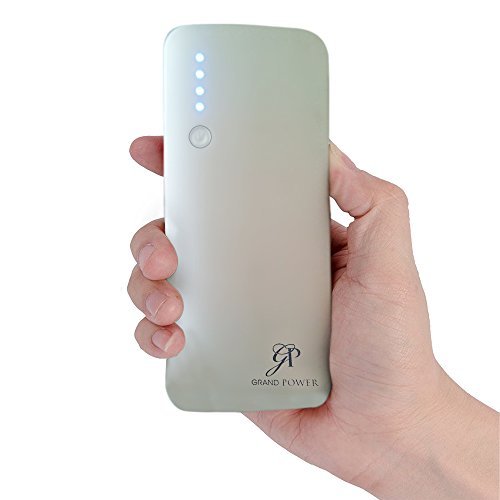 Grand Power 11000mAh Triple Port External Battery Portable Triple USB Charger For iPhone, iPad, Tablets Pc Bluetooth Speakers and More - White