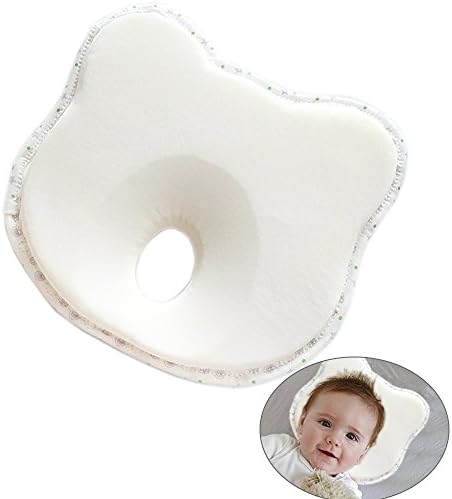 7TECH Baby Care Pillow – Reduce Flat Head Plagiocephaly – Support Neck –Suitable for Newborn or Infant (0-12 months) Girls or Boys