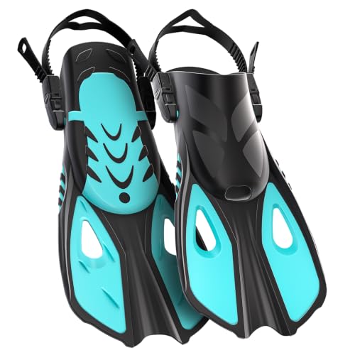 Pinne Snorkeling Pinne Nuoto Piscina per 32-36 | 37-41 | 42-47 | Leggere e Confortevoli | Design Morbido | Regolazione Tallone Aperto | Unisex | Per Uso Acquatico Piscina Mare
