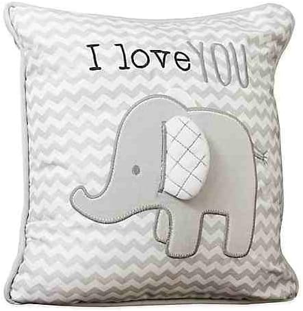 Wendy Bellissimo Mix & Match Elephant Chevron Throw Pillow