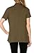12 Ami Basic Solid Short Sleeve Open Front Cardigan Olive Extra Large