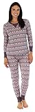 bSoft Women's Sleepwear Long Sleeve Thermal Underwear Pajama PJ Set