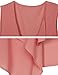 Flora Florida Womens Tanktop Deep V Chiffon Irregular Casual Flowy Tunic Tops