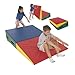 gymmatsdirect Folding Gymnastics Incline Mat Large Cheese Wedge Ramp Skill Shape Triangle Tumbling Mats for Kids Play Home Exercise Aerobics