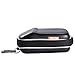 ALLCACA Compact Digital Camera Case Shock Resistant Digital Camera Bag Hard Digital Camera Carrying Case with Grid Pocket, Suitable for Small-sized Digital Camera, Black