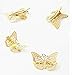 QTMY Pack of 4 Golden Hollow Metal Butterfly Hair Clip Hair Accessories