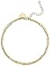 COLROV Cute Dainty Anklets for Women Girls 14k Gold Foot Jewelry Beach Ankle Bracelets Color Golden