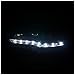 Spec-D Tuning 2LHP-EVO08JM-8-TM Mitsubishi Lancer EVO X 10 Black R8 Style LED Projector Headlights