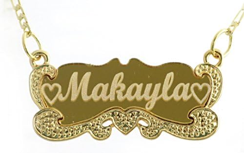 Custom Personalized Name Necklace 18 K Gold Plated Free Engraving