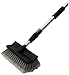 Detailer's Choice 4B360 Tri-Level Flow-Thru Vehicle Wash Brush with 72-Inch Telescoping Handle