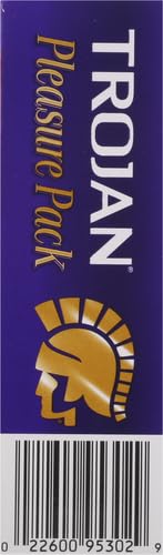TROJAN PLEASURE VARIETY PACK LUBRICATED CONDOMS – 12 COUNT