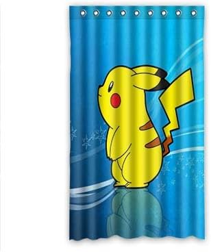 VIASHOW Custom Personalized Pokemon Pikachu Cartoon Blackout Window Curtains/drape/panels/treatment 50"x96"(one piece)