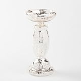 Eastland Unique Mercury Glass Pillar Candle Holder 8.5