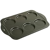 Norpro Puffy Muffin Top Pan Makes 6 Non Stick High Rise Crown 4" Wide .5" Deep