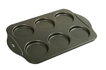 Norpro Puffy Muffin Top Pan Makes 6 Non Stick High Rise Crown 4 Wide .5 Deep