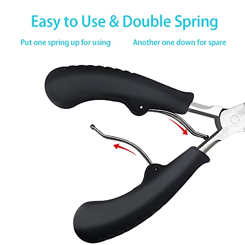 Toenail Clippers for Ingrown Toenails, Podiatrist Toe Nail Clippers for Thick Nails Heavy Duty Nail Clippers for Seniors Ingrown Toenail Tool with Glass Nail File