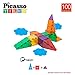 PicassoTiles Magnetic Tile Building Idea Book 230 Pages Illustrated Design Guide with 300 Creative Builds for Kids STEM Learning Creativity and Brain Development Educational Toy Ages 3 Plus PTIDEABOOK