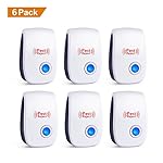 Pest Control Ultrasonic Repeller - Set of 6 Electronic Plug In repellent indoor for Insects- Mosquitoes, Mice, Spiders, Ants, Rats, Roaches, Bugs, Non-toxic Eco-Friendly, Human & Pet Safe