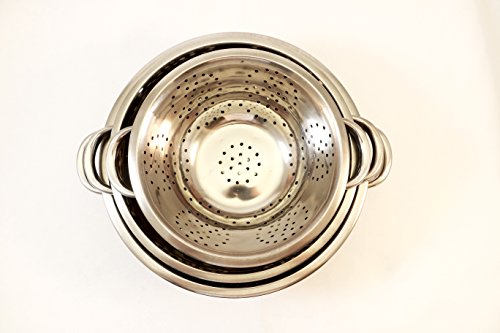 4 ExcelSteel+Stainless+Steel+Colanders+Set
