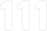 Sara Prints Pack of 3 White Bin Sticker Numbers 1 (17 cm) Waterproof