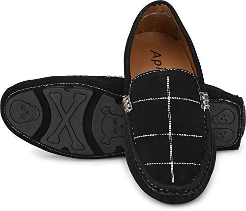 black suede driving moccasins
