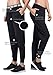 Matymats Women's Sports Harem Sweat Pant Jersey Pocket Jogger (Large/Tag Size 8, Black)