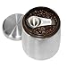 MEKBOK Coffee Canister,Airtight Stainless Steel Kitchen Food Storage Container with Date Tracker and Scoop for Grounds Coffee,Airtight Coffee Beans, Flour,Cereal,(18 OZ