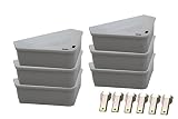 Venditor 6 Pack Mouse Bait Station with 6 Keys Child - Pet Safe Rodent Bait Station with 2 Bonus Ant Poison Stations - No Bait