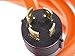 Nema L14-30 Generator Power Cord 4 Wire 10 Gauge 125/250v 30 Amp 7500 watts (40 Feet) Orange