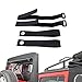 MFC Black Rear Window Roll Up Snap Straps & Soft Top Sunrider Straps Fit for Jeep Wrangler 2007-2021