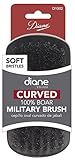 Diane Fromm Curved 100% Boar Military Brush Soft Bristles D1002