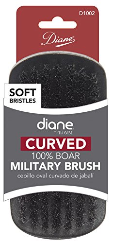 Diane Fromm Curved 100% Boar Military Brush Soft Bristles D1002