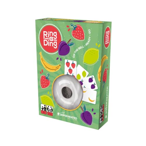 SuperHeated Neurons Ring A Ding: Halli Galli | 2-6 Players | Official Version | English, Arabic and French Language | Ages 5+ | Board Game | Original Made In China