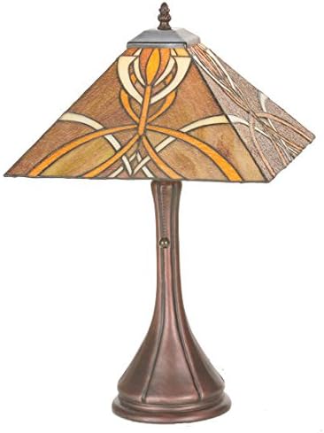 Glasgow Bungalow Tiffany Style Stained Glass Table Lamp