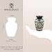MEILINXU Funeral Keepsake Urn by Brass Mini Cremation Urn for Human Ashes Adult- Hand Engraved - Fits a Small Amount of Cremated Remains- Display Burial Urn at Home or Office (Majestic Radiance Baby