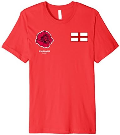 Mens England Rugby Jersey Shirt Medium Red