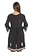 Riviera Sun Tunic Dresses for Women 21643-BLACKDENIM-2X