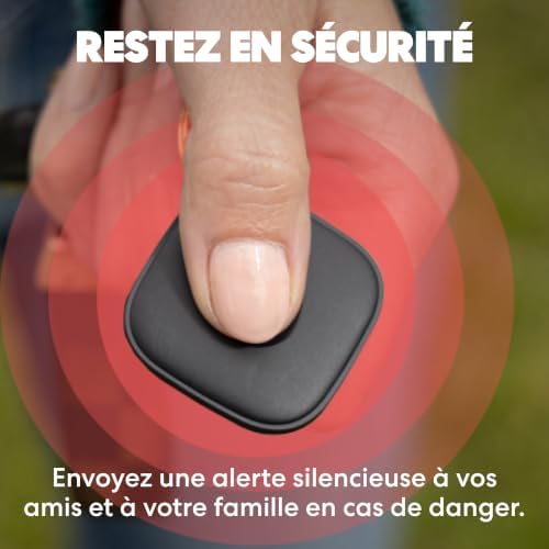 Tile - Tracker Bluetooth, détecteur de clés et localisateur d'objets pour clés, Sacs & Autres. Détecteur de téléphone. Compatible avec iOS & Android. Lot de 1 (Noir)