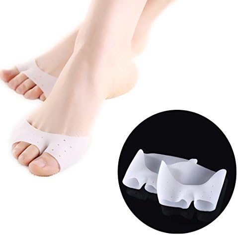 Ball of Foot Cushions, Luvu Soft Forefoot Cushions Pads for Foot Relief (1 Pair ) (White)