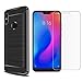 Ytaland Case for Xiaomi Mi A2 Lite case,with Xiaomi Mi A2 Lite Tempered Glass Screen Protector. (2 in 1)[Scratch Resistant Anti-Fall] Fashion Soft TPU Shockproof Case (Black)