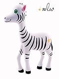 Baby Teether - Zen Zebra Teething Toy - 100% Pure Food Grade Silicone - BPA Free - Soothes Sore Gums - Provides The Best Symptom Relief For Your Infant or Toddler & Promotes Healthy Tooth Development